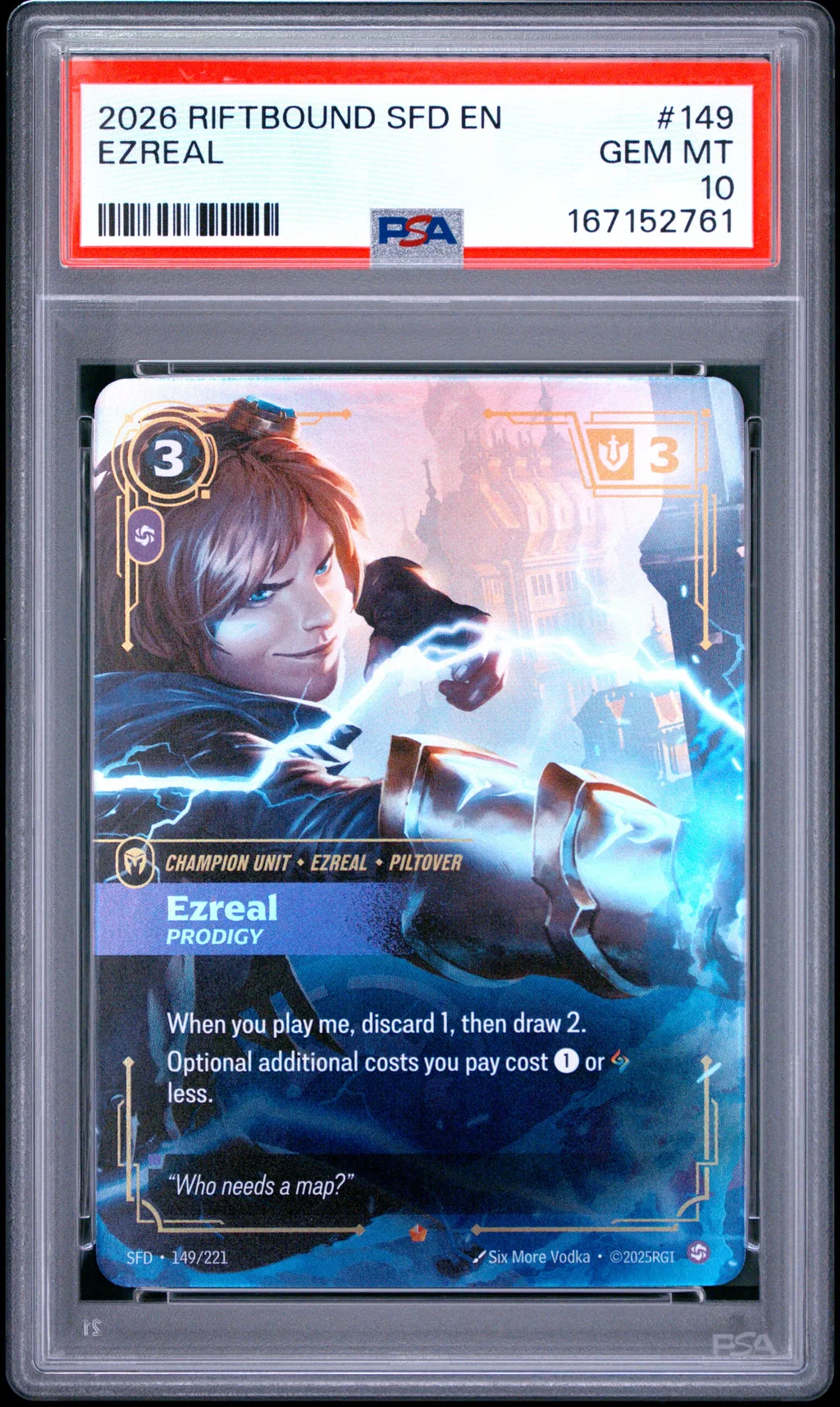 Ezreal - Prodigy card artwork