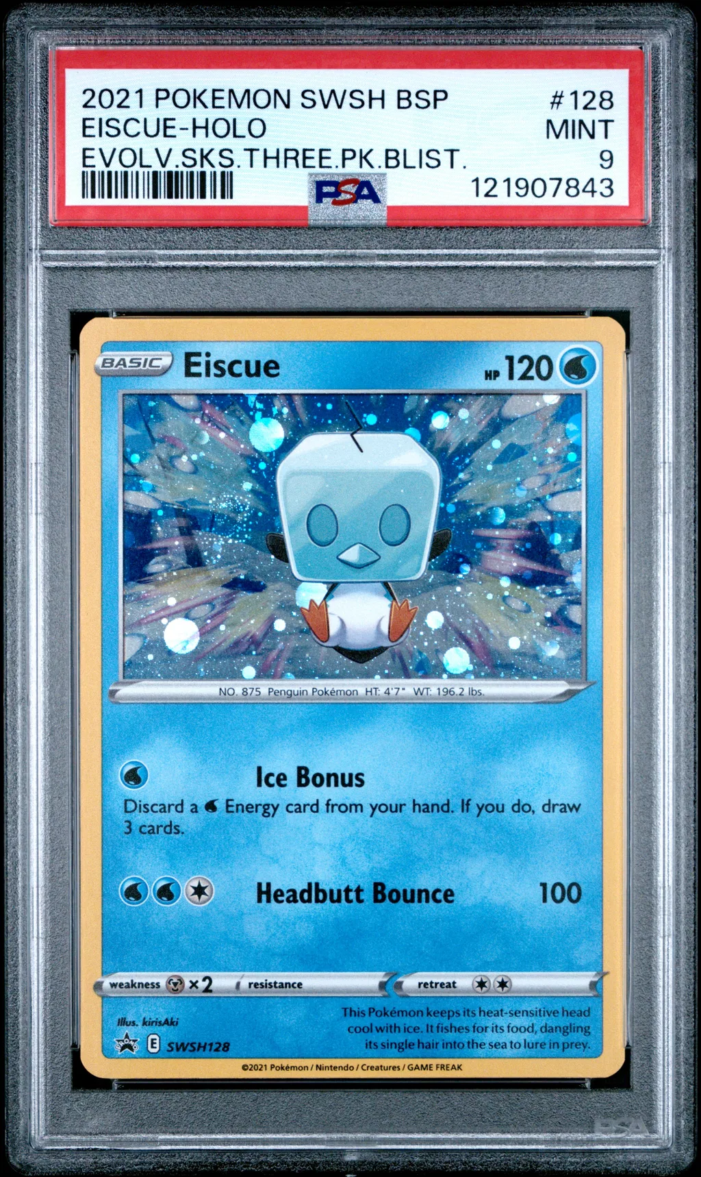 Eiscue-Holo card artwork