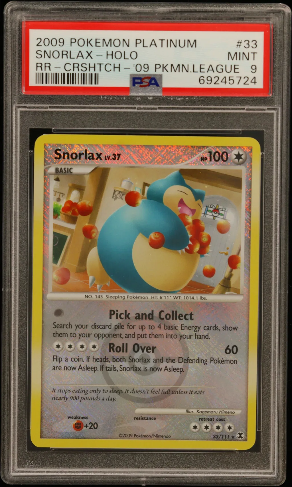 Snorlax-Holo card artwork