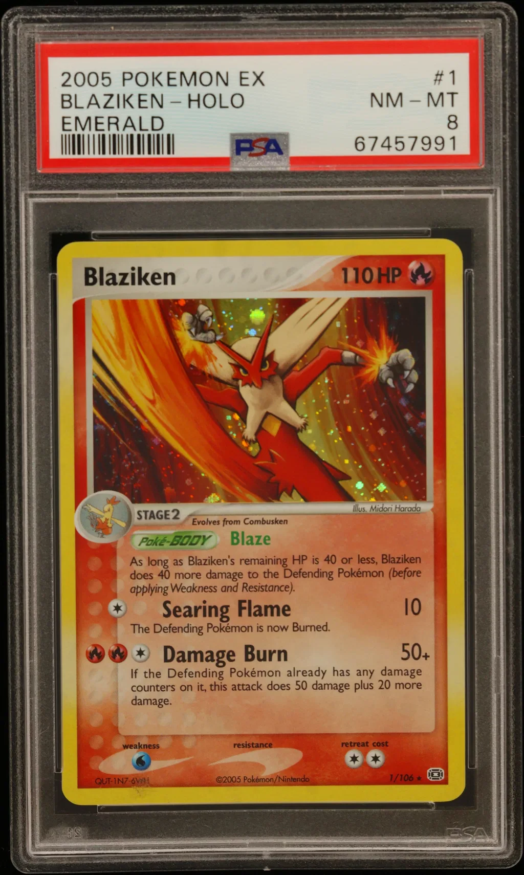 Blaziken-Holo card artwork