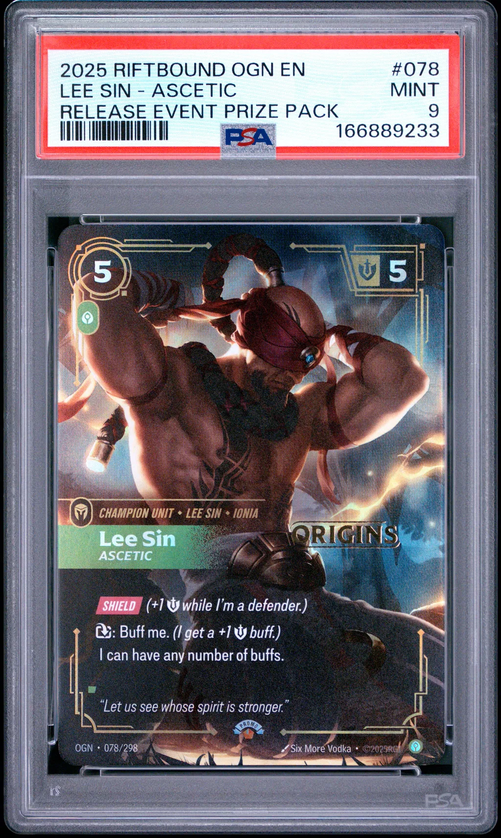 Lee Sin - Ascetic card artwork
