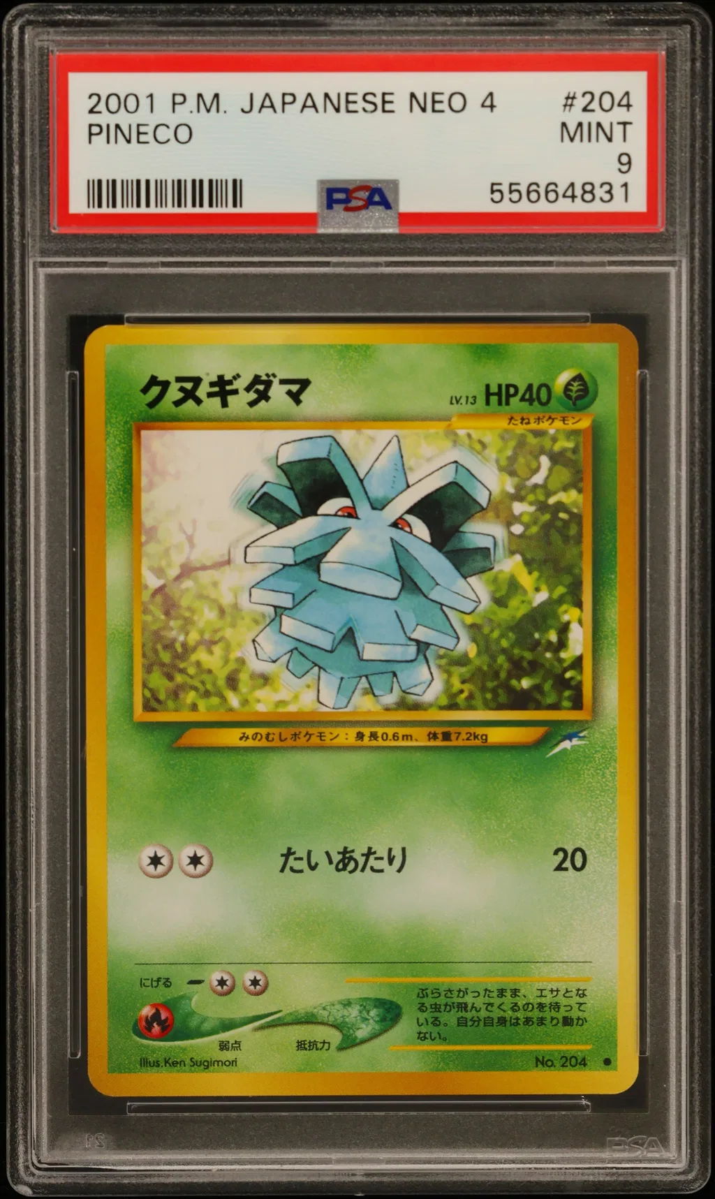 Pineco card artwork