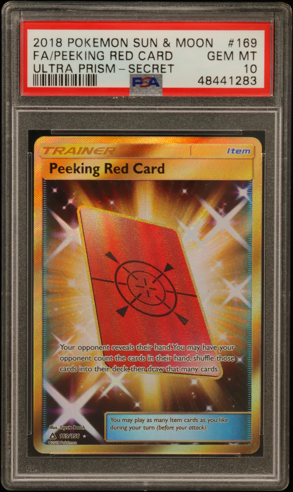 Full Art/Peeking Red Card card artwork
