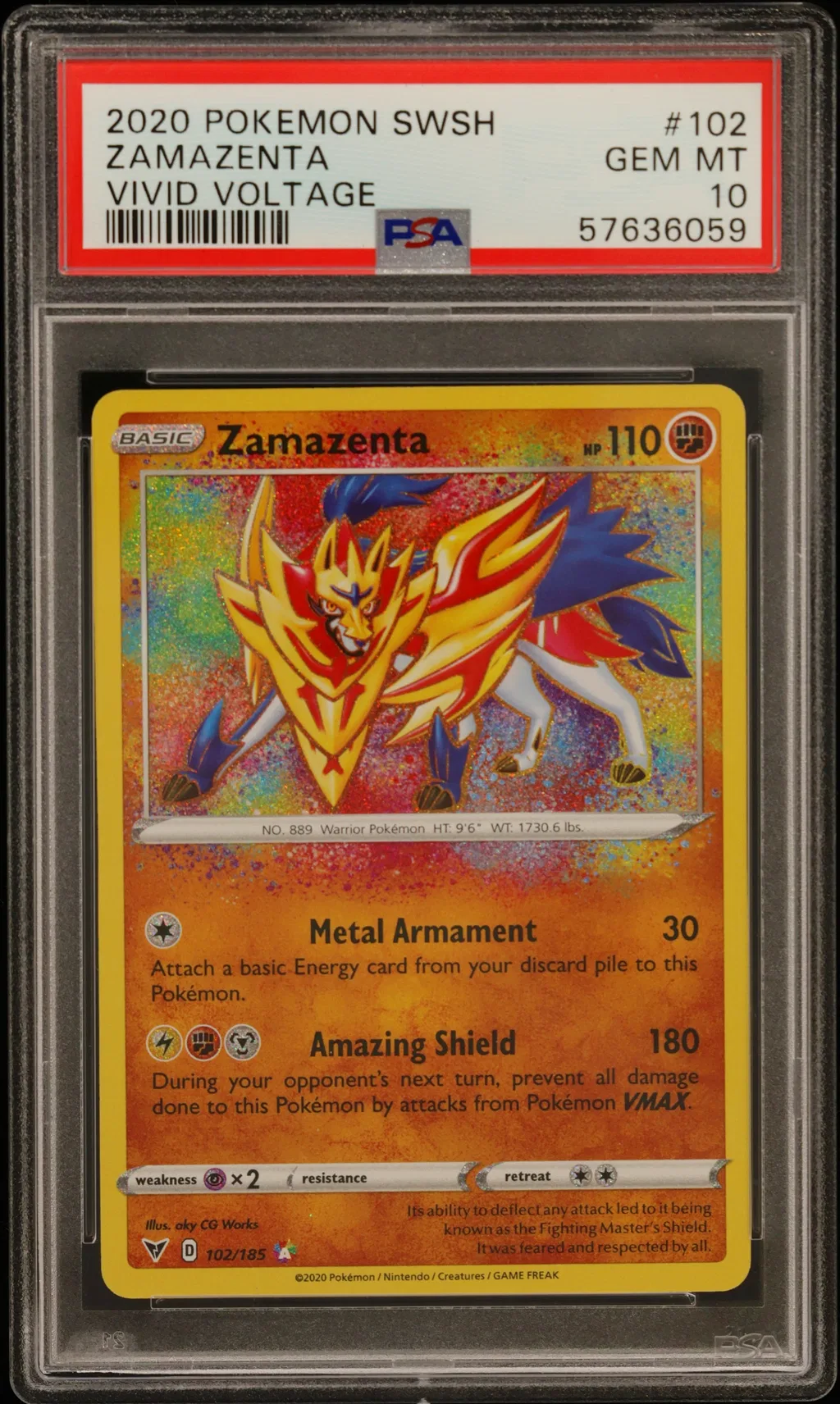 Zamazenta card artwork