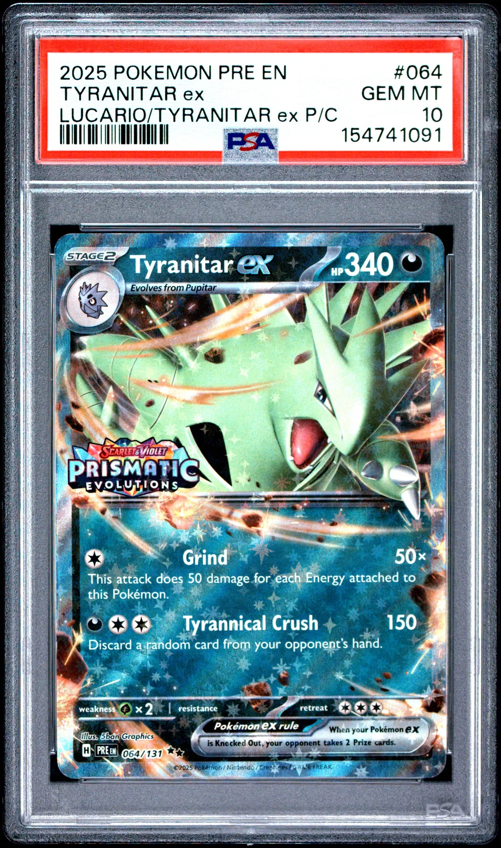 Tyranitar EX card artwork