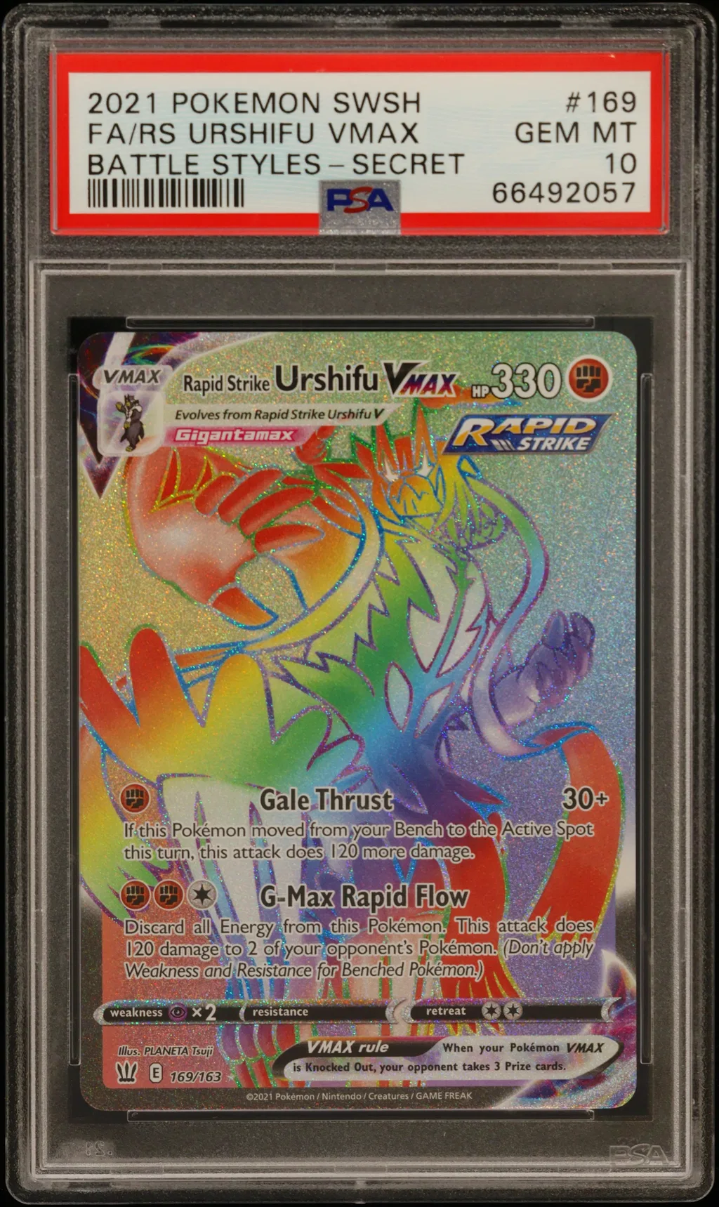 Full Art/Rapid Strike Urshifu Vmax card artwork