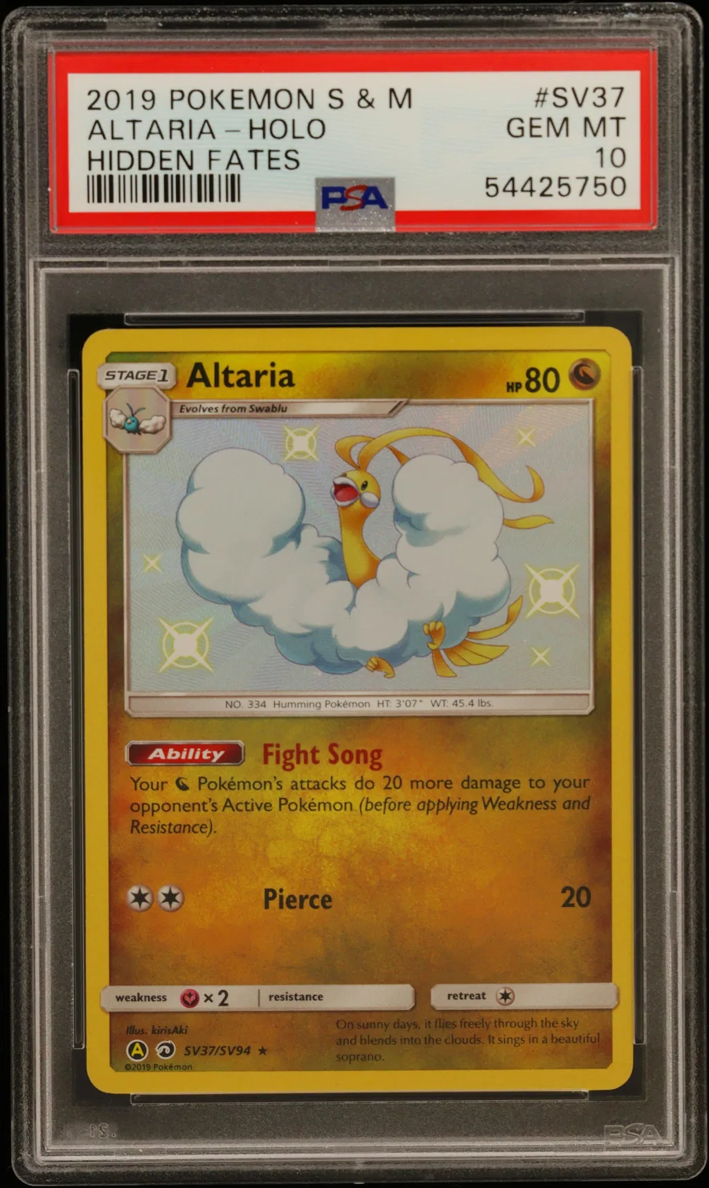 Altaria-Holo card artwork