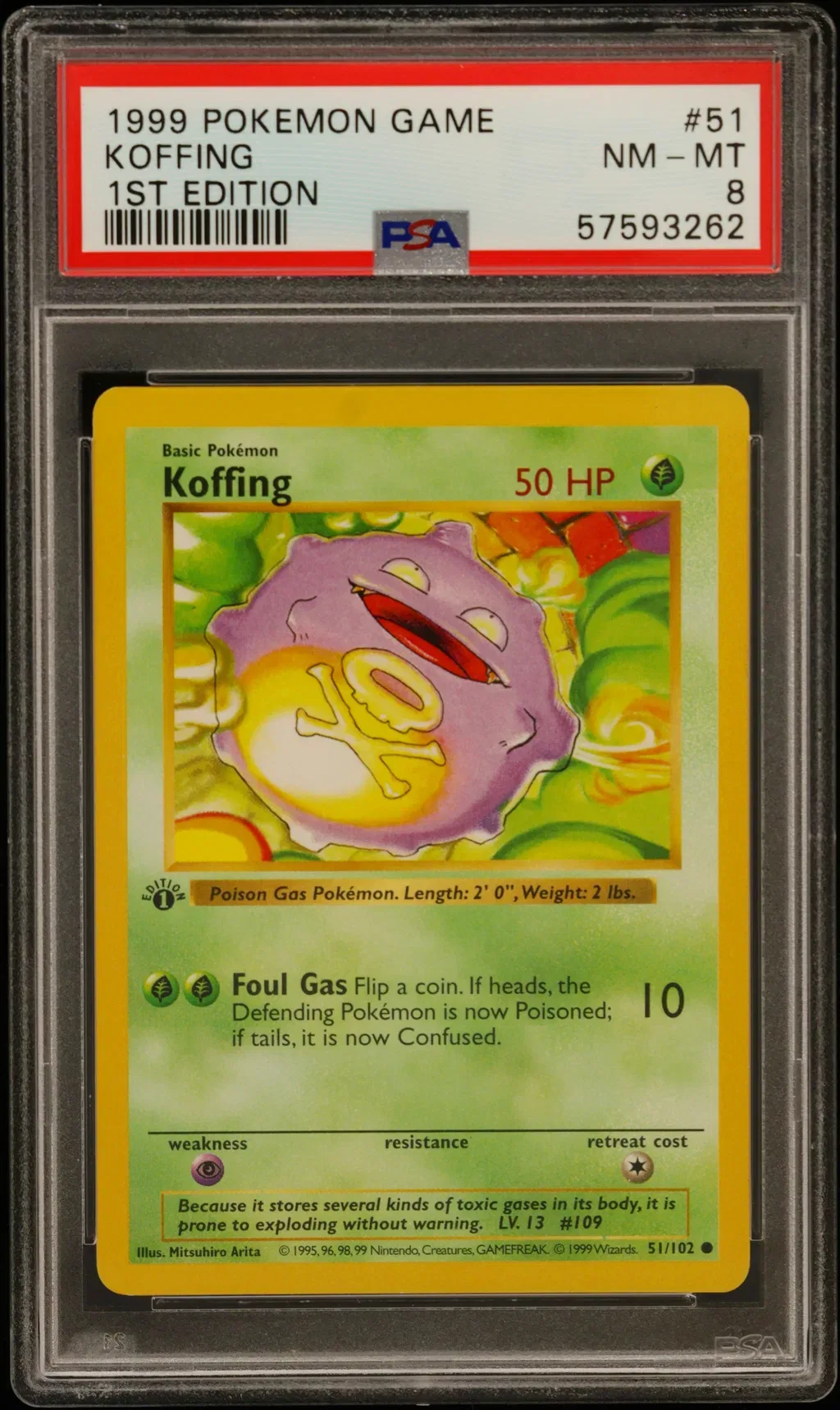 Koffing card artwork
