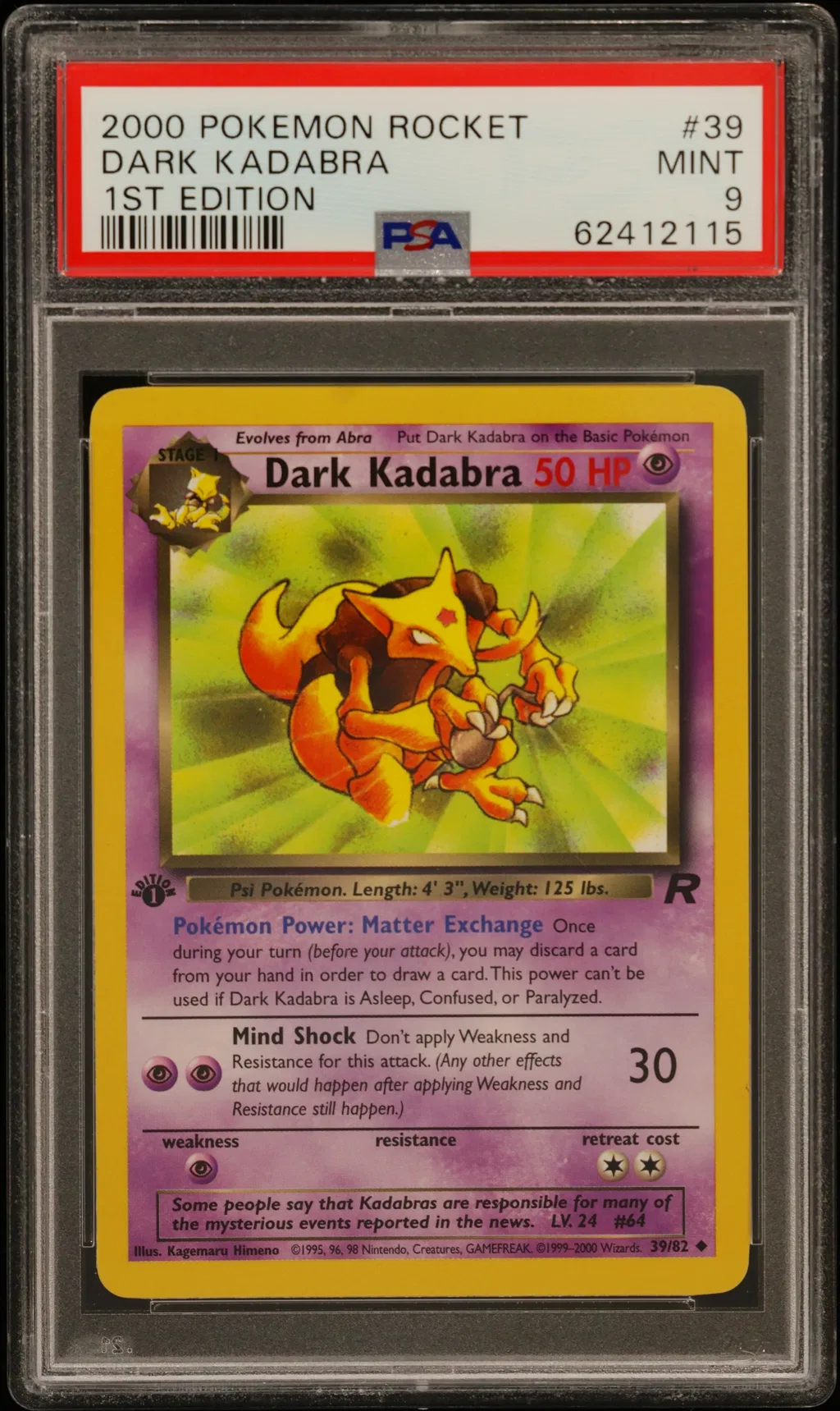 Dark Kadabra card artwork