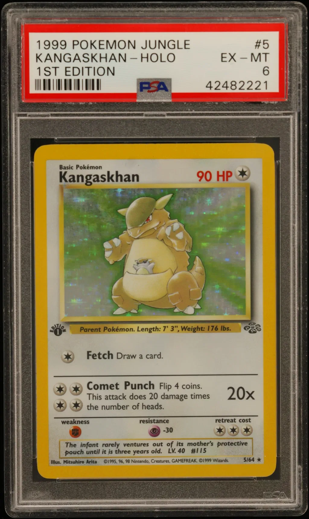 Kangaskhan-Holo card artwork