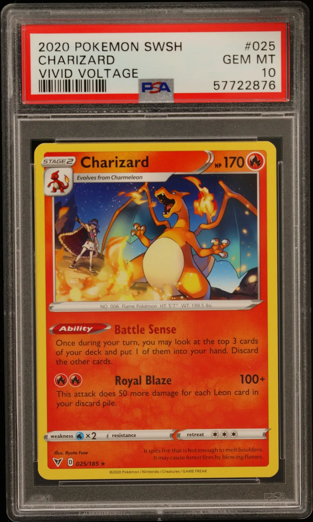 Charizard card artwork