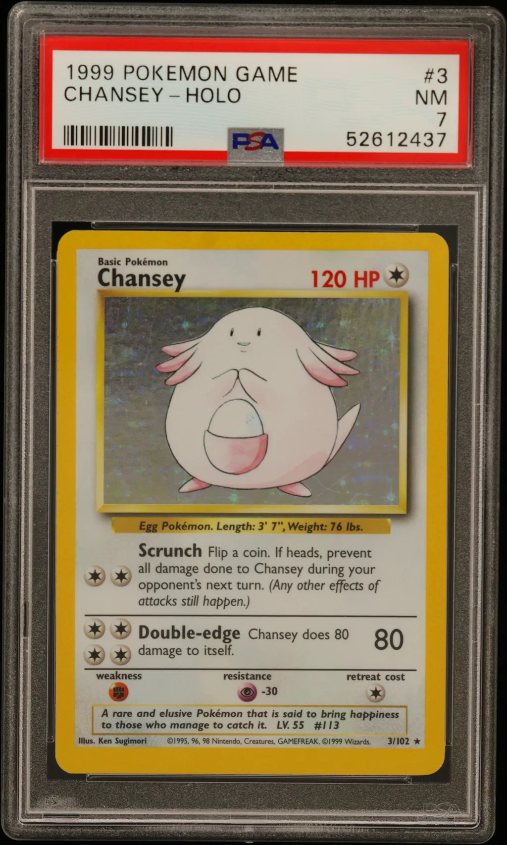 Chansey-Holo card artwork