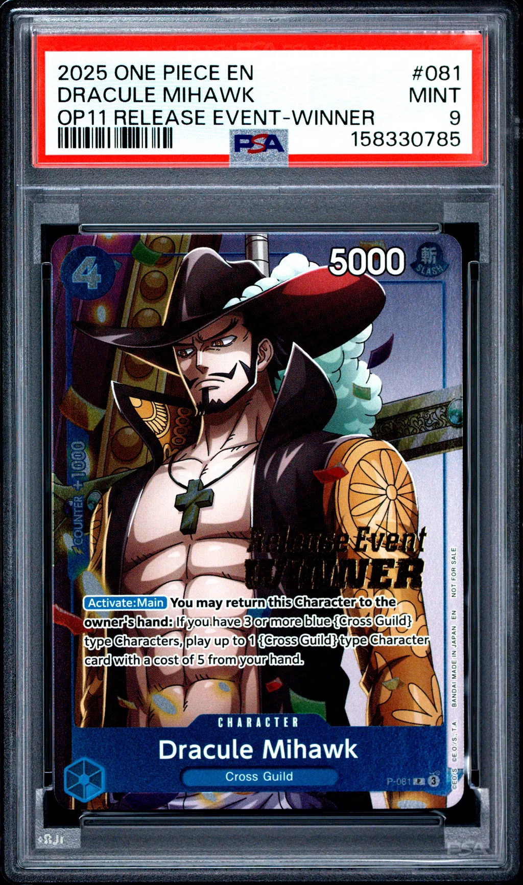 Dracule Mihawk card artwork