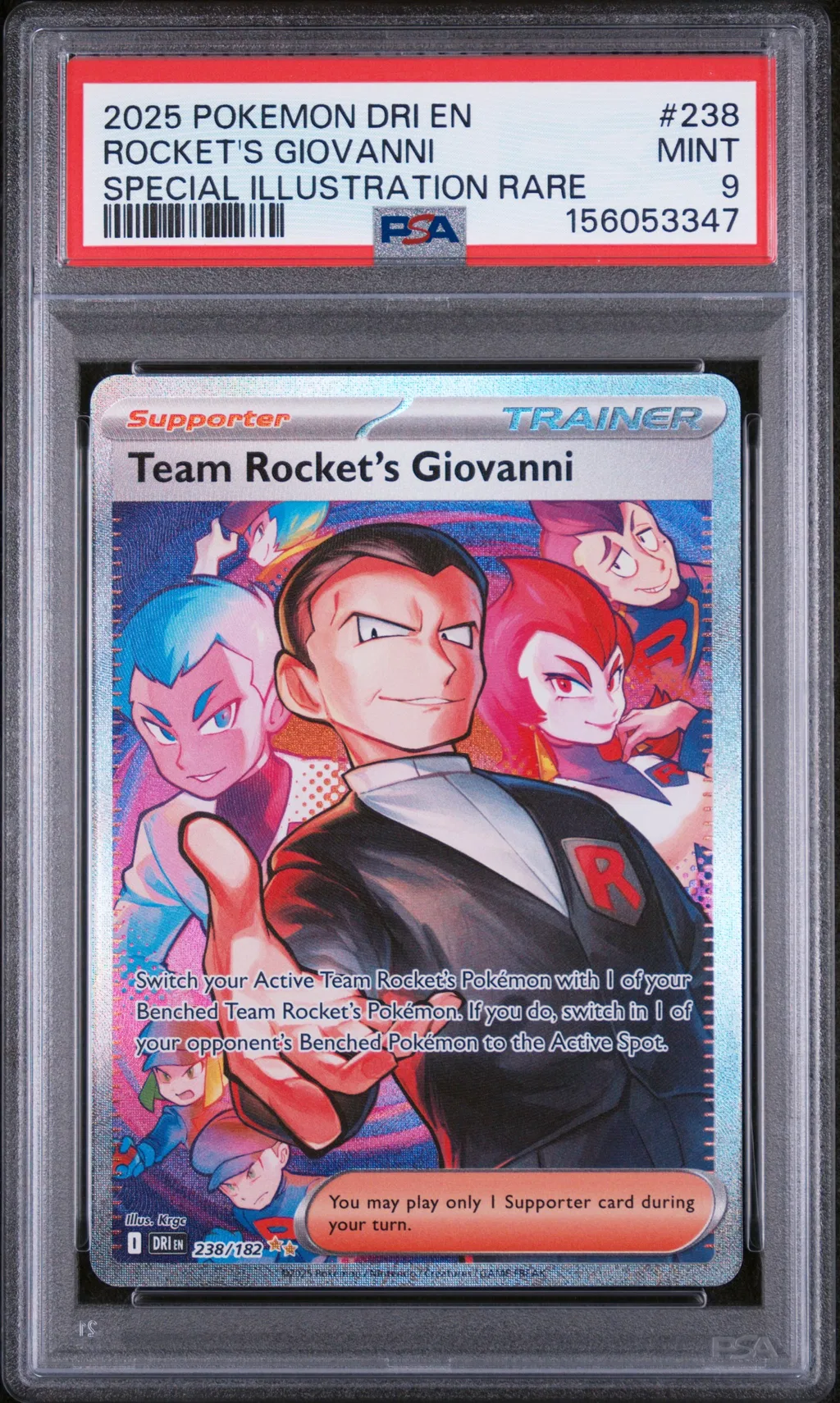 Team Rocket's Giovanni card artwork