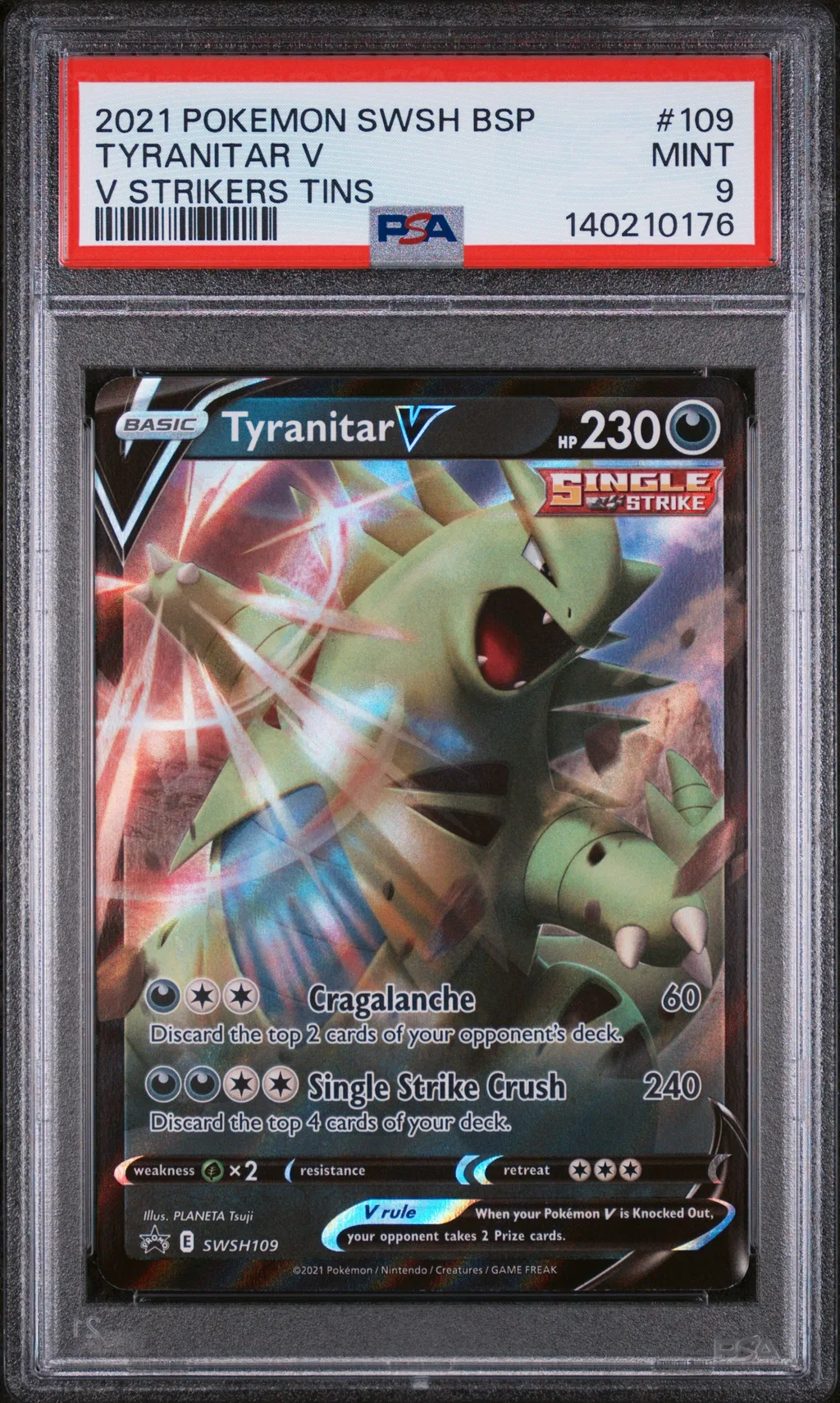 Tyranitar V card artwork