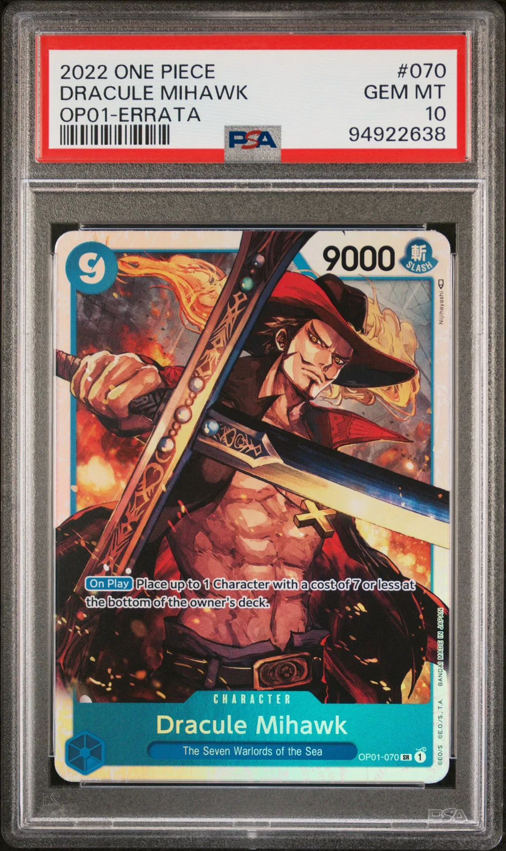 Dracule Mihawk card artwork