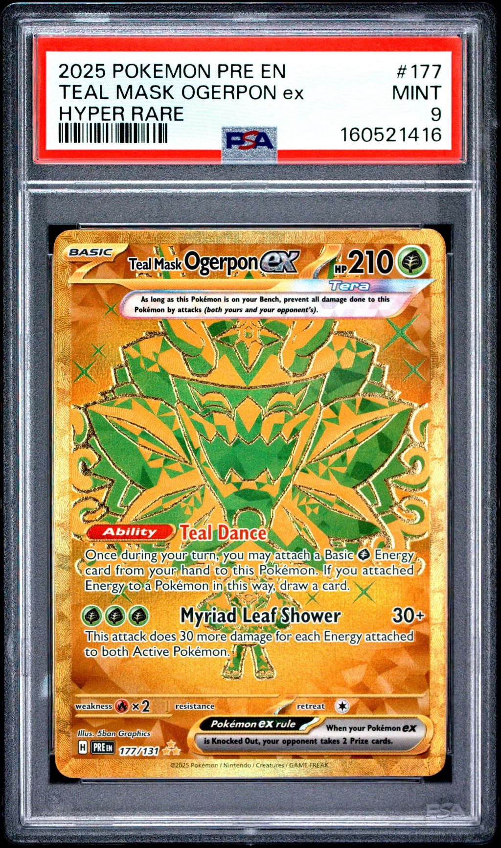 Teal Mask Ogerpon EX card artwork