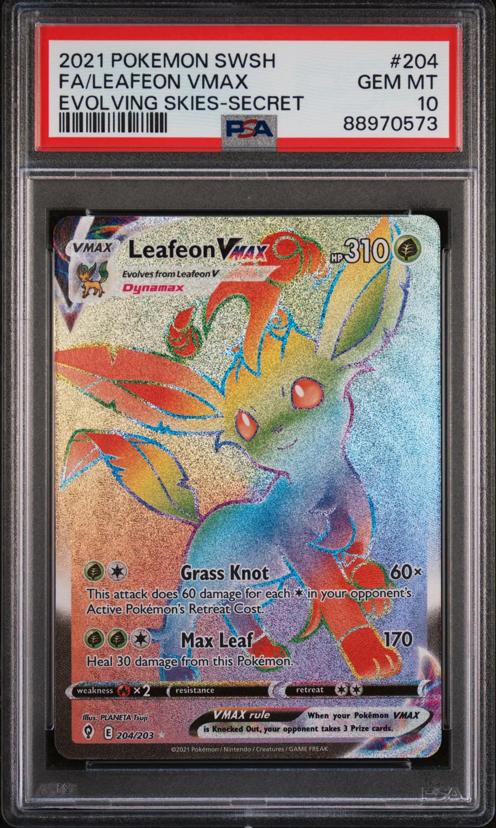 Full Art/Leafeon Vmax card artwork