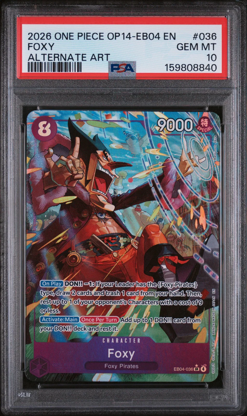 Foxy card artwork