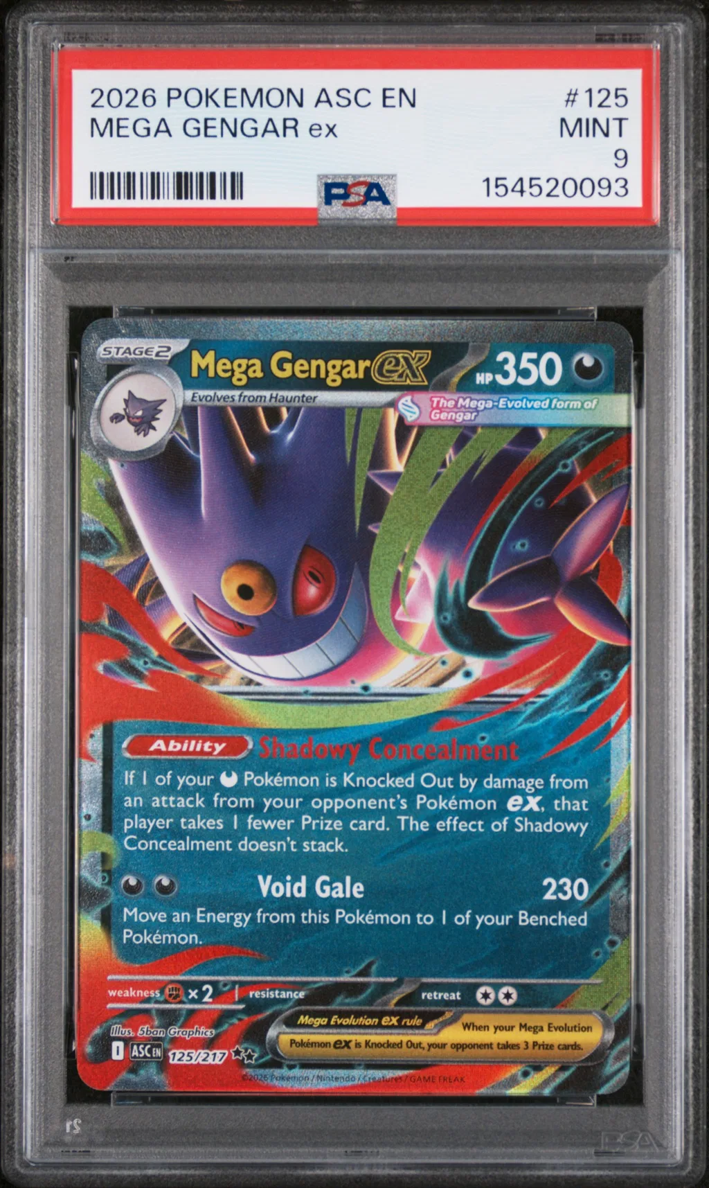 Mega Gengar ex card artwork