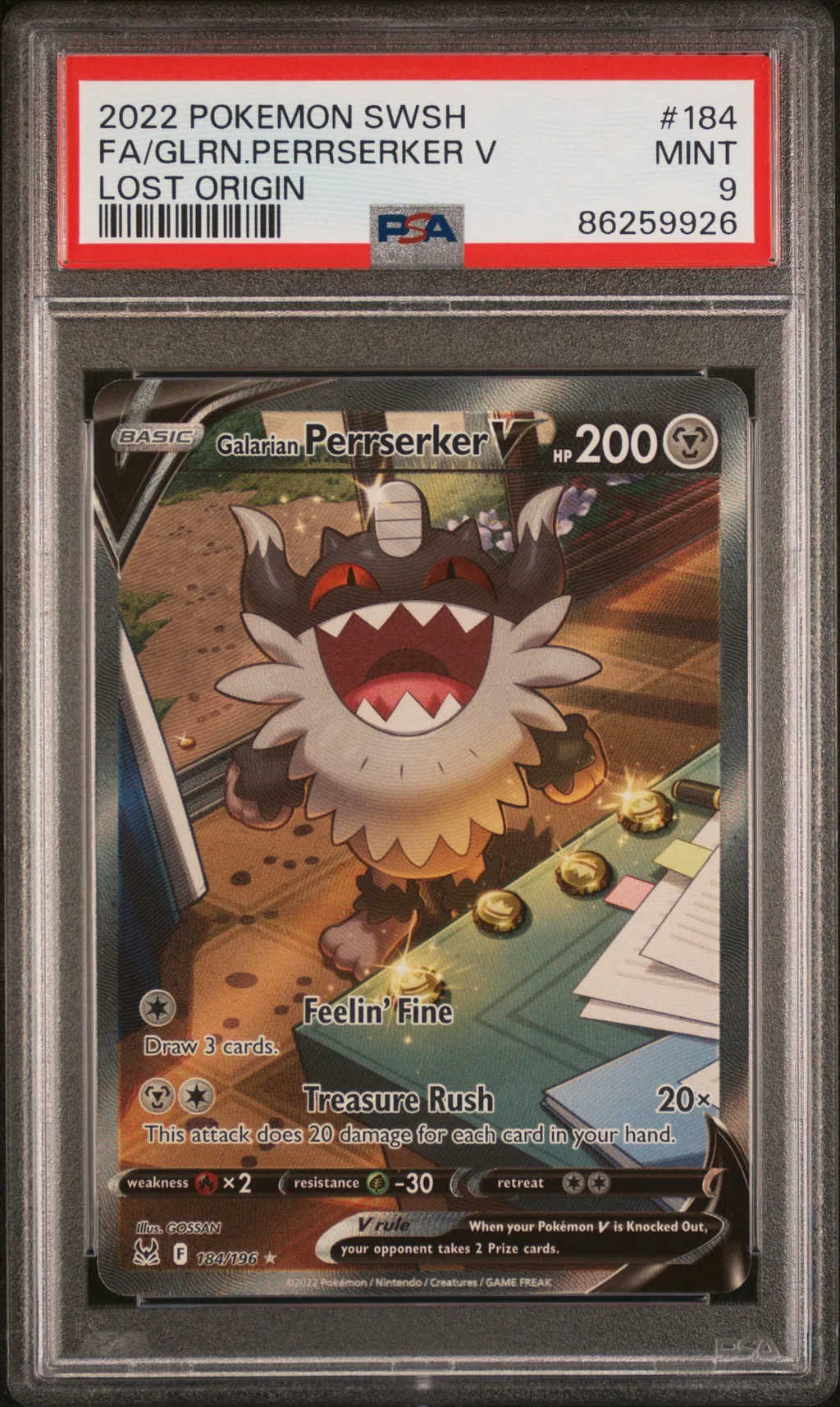 Full Art/Galarian Perrserker V card artwork