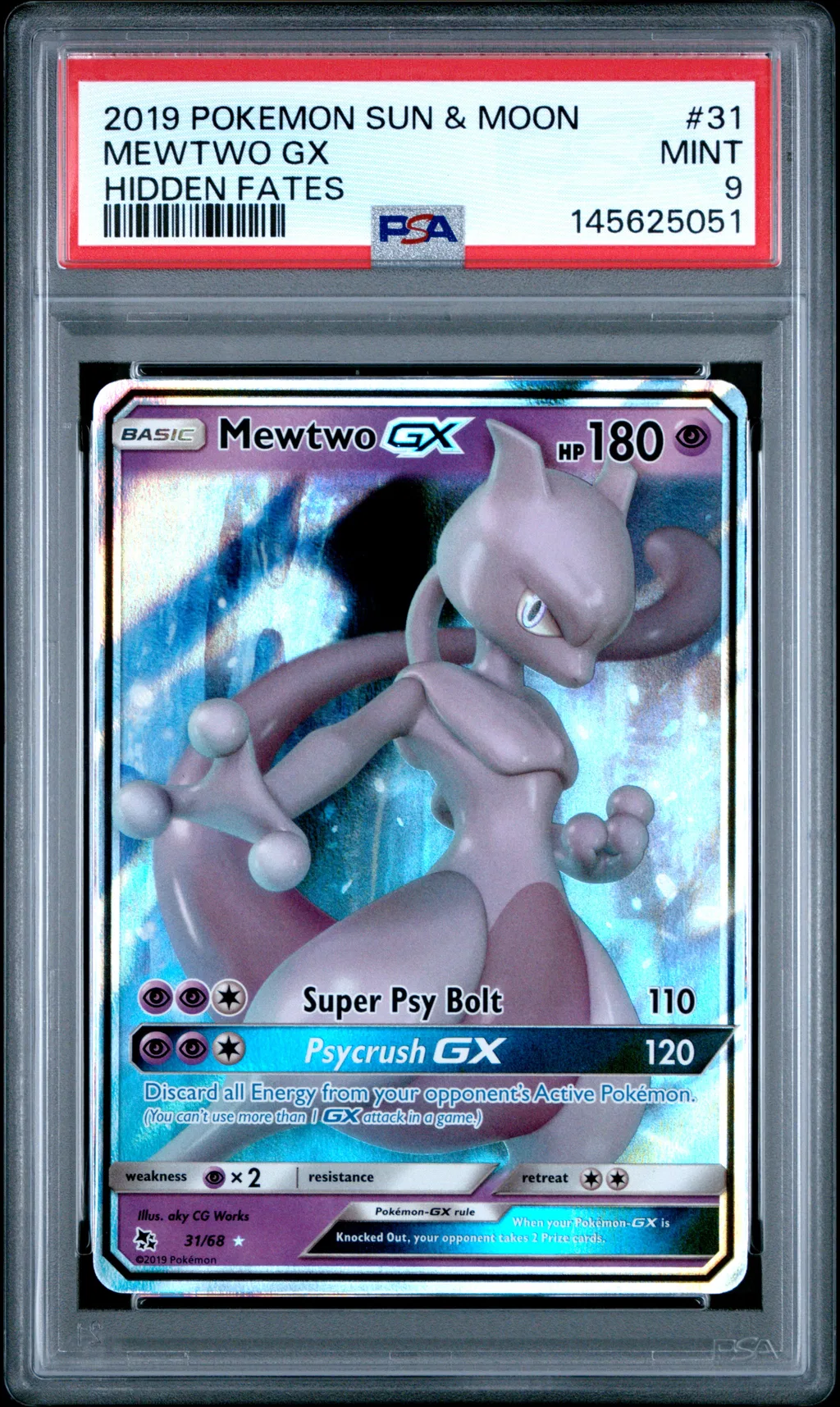 Mewtwo GX card artwork