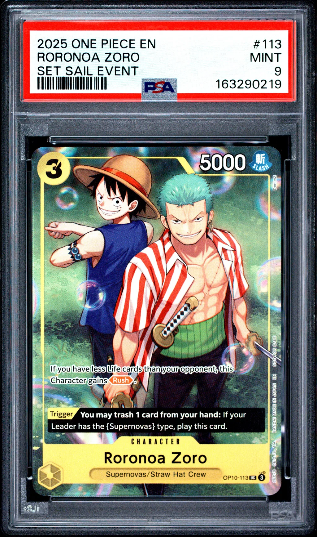 Roronoa Zoro card artwork