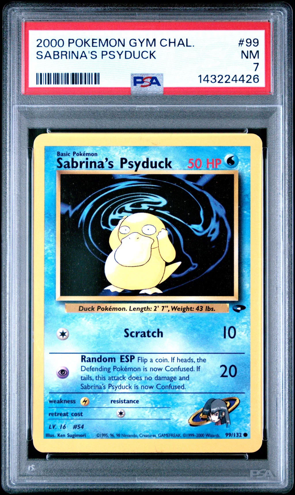 Sabrina's Psyduck card artwork