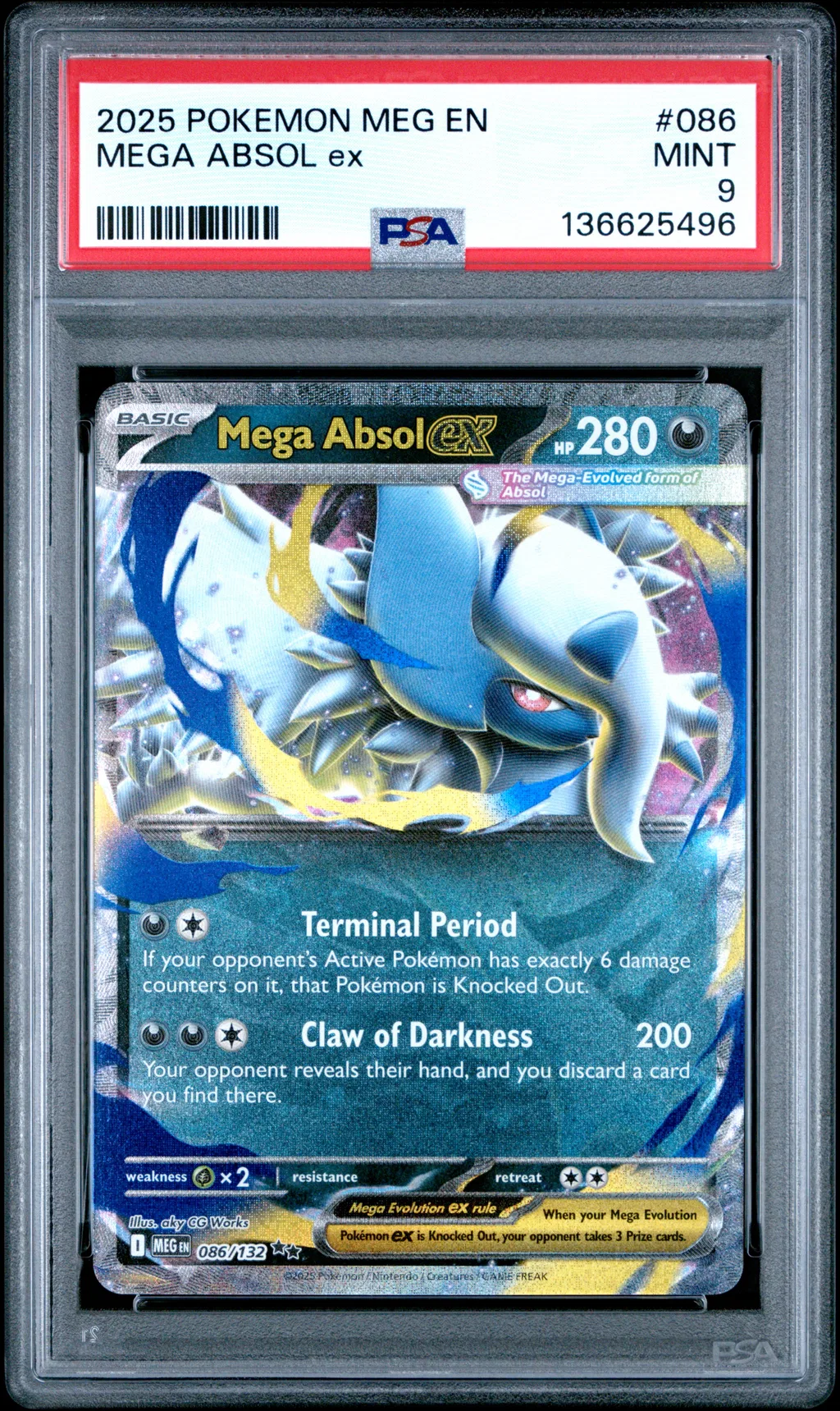 Mega Absol EX card artwork