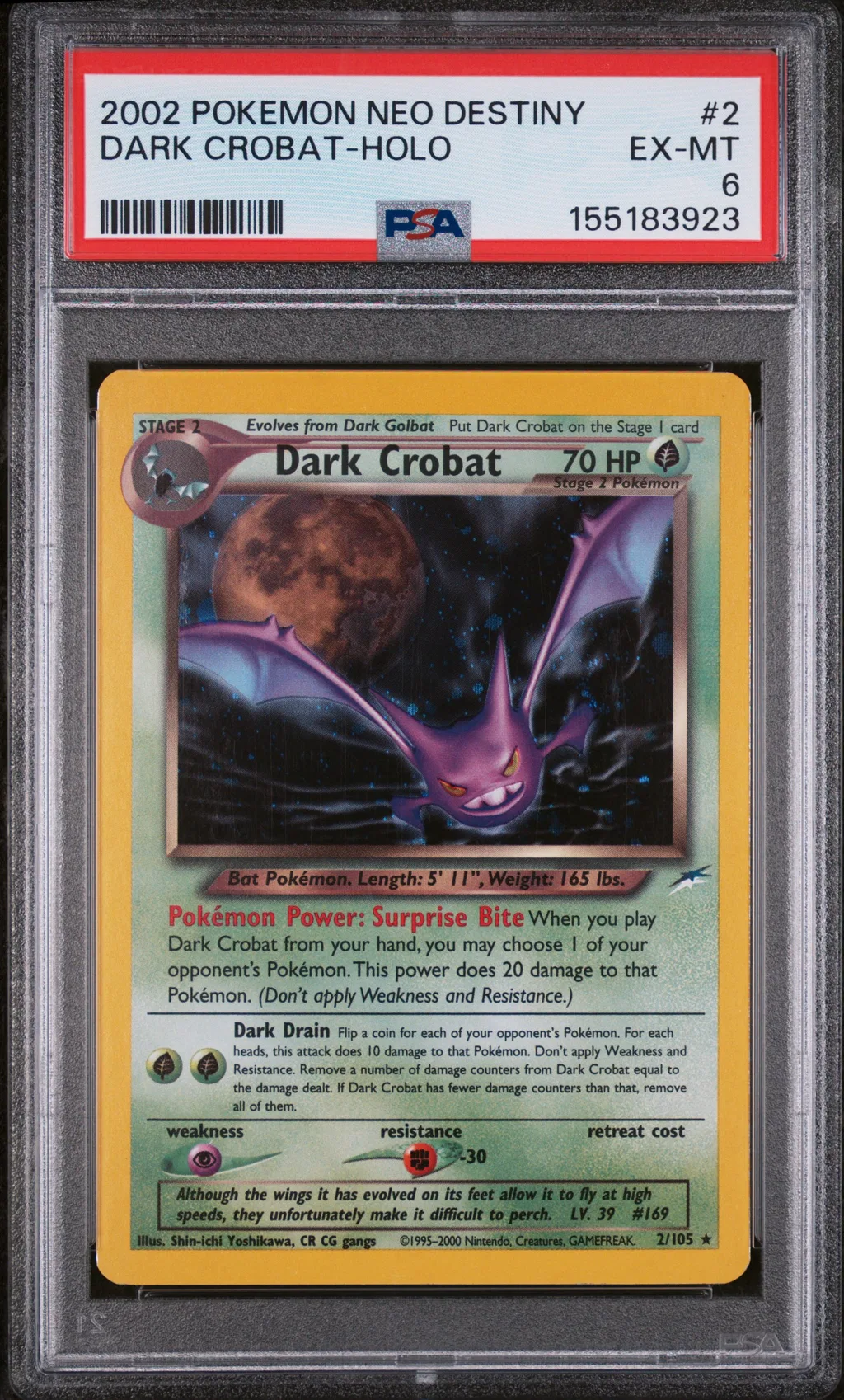 Dark Crobat-Holo card artwork