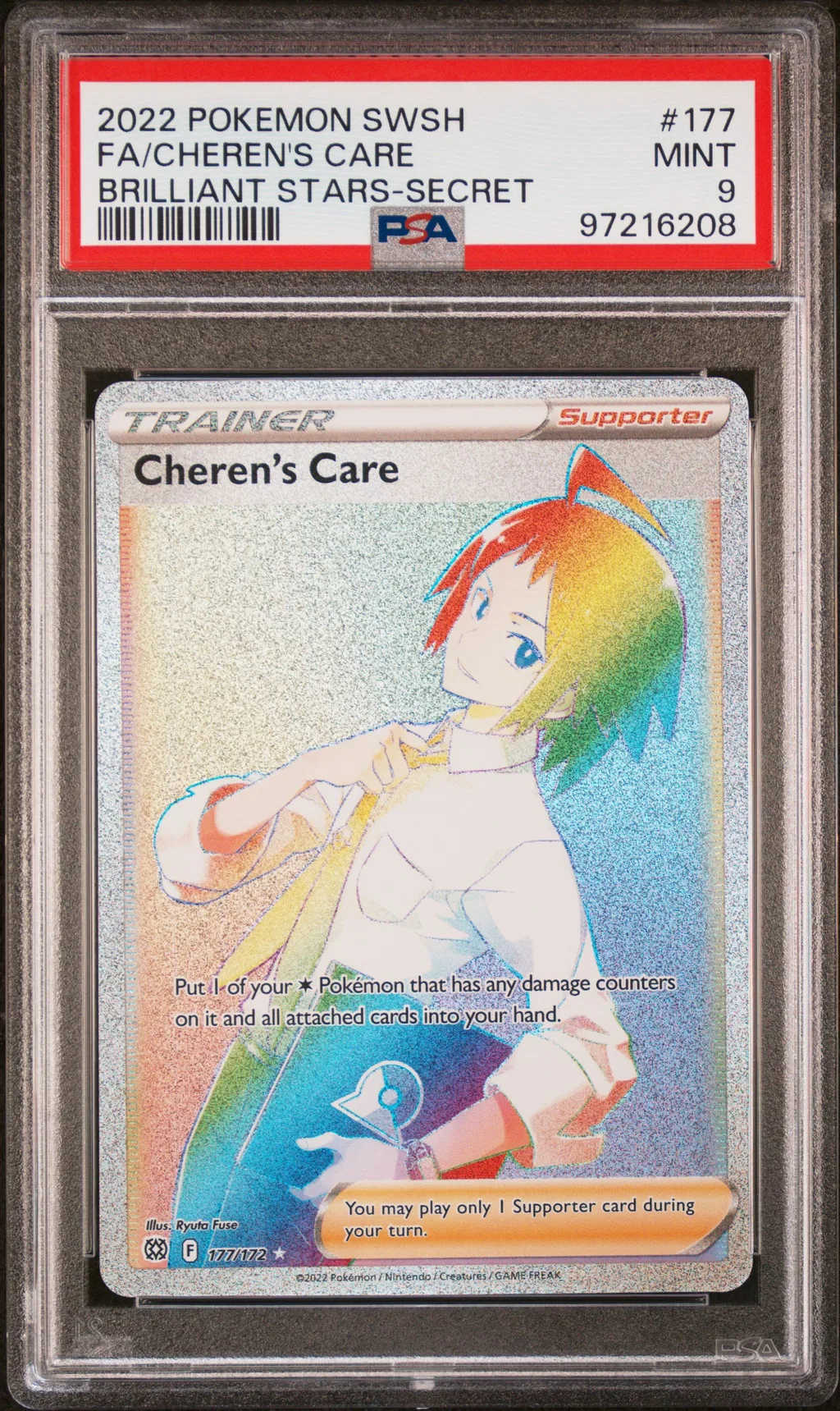 Full Art/Cheren's Care card artwork