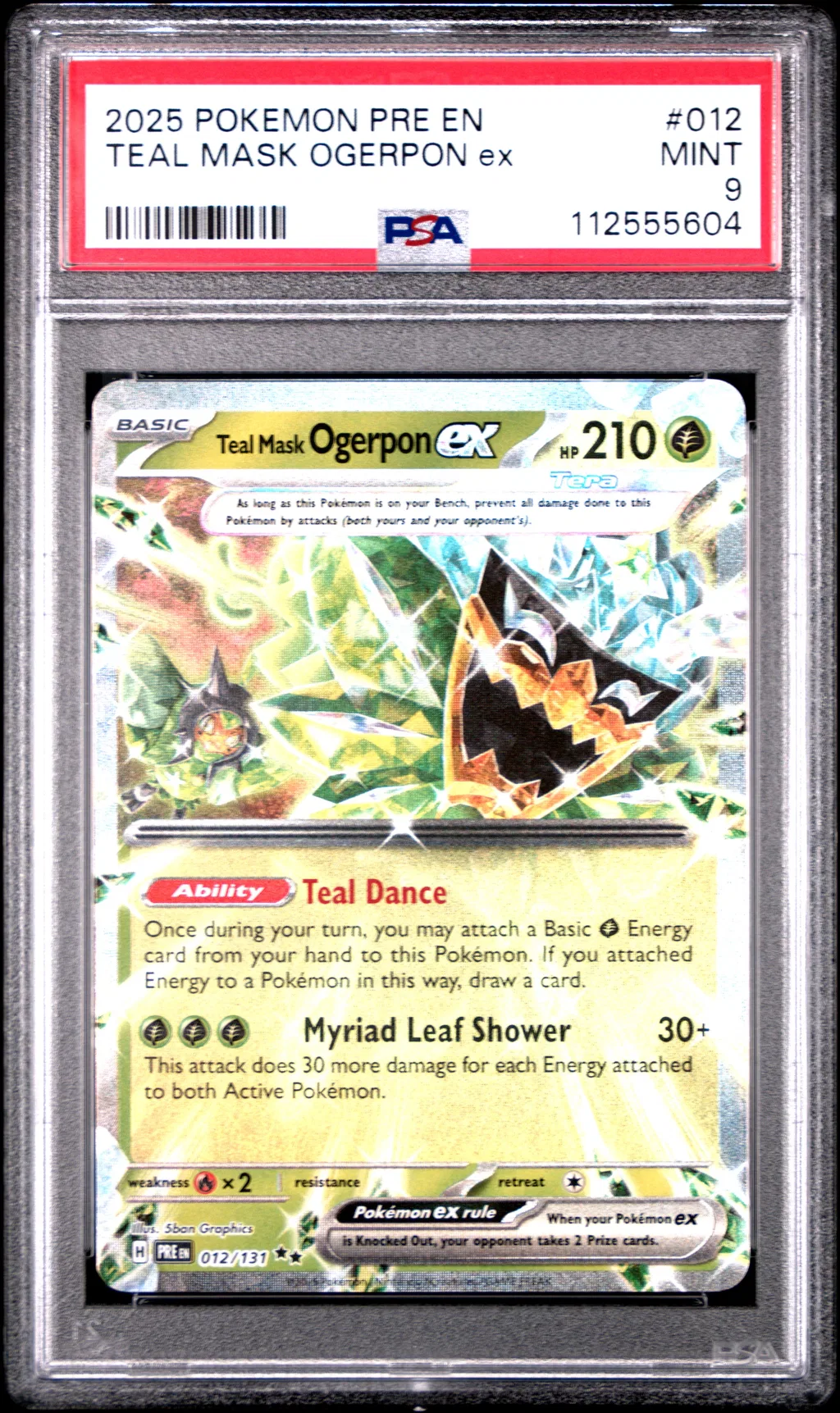 Teal Mask Ogerpon EX card artwork