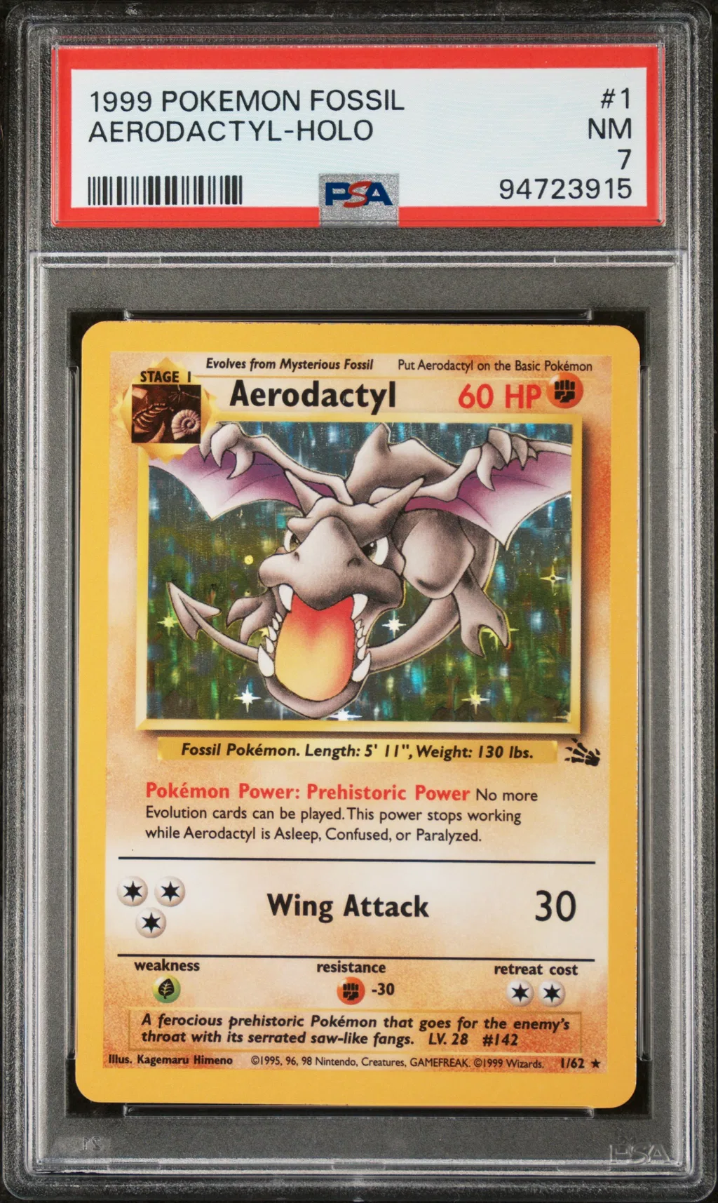 Aerodactyl-Holo card artwork