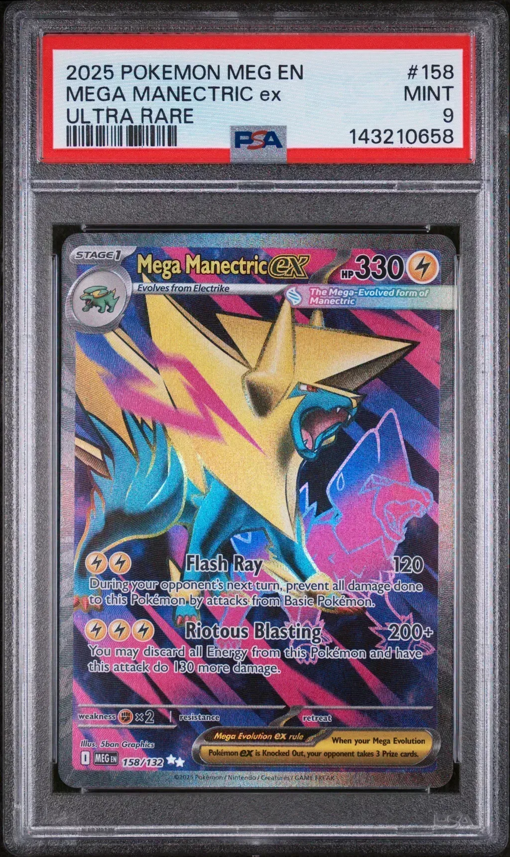 Mega Manectric EX card artwork