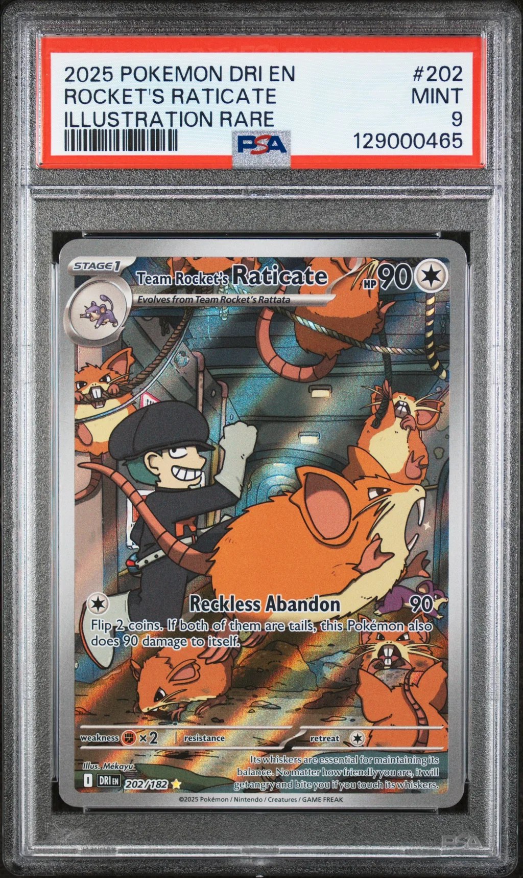 Team Rocket's Raticate card artwork