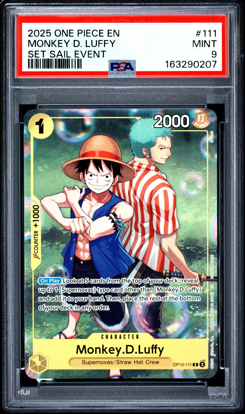 Monkey D. Luffy card artwork