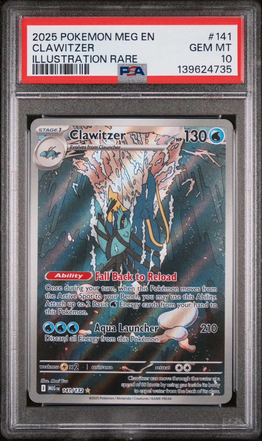 Clawitzer card artwork