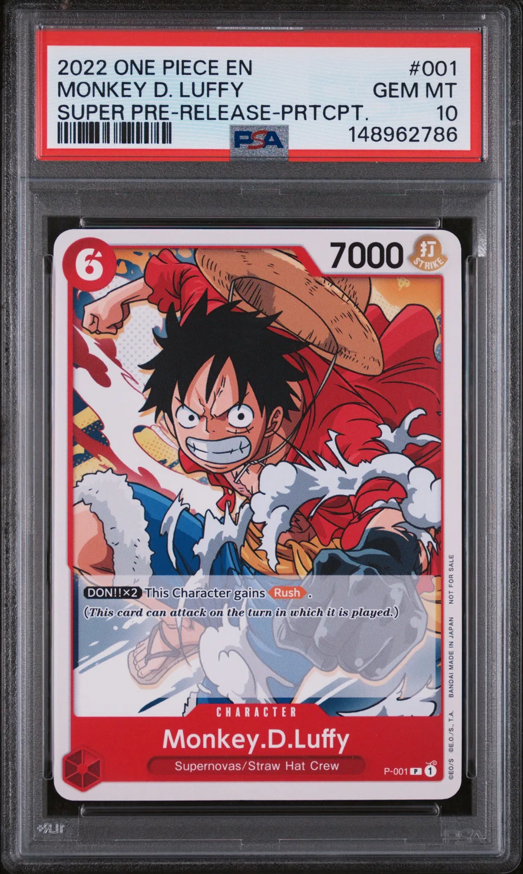 Monkey D. Luffy card artwork