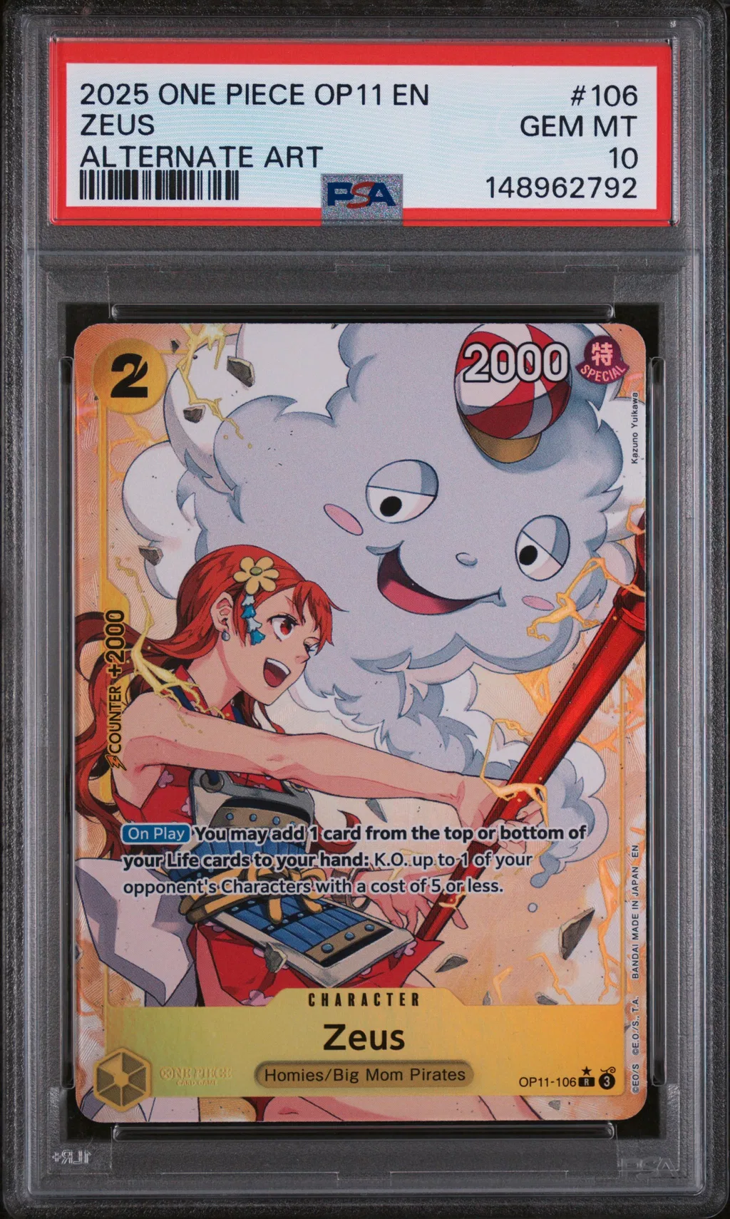 Zeus card artwork