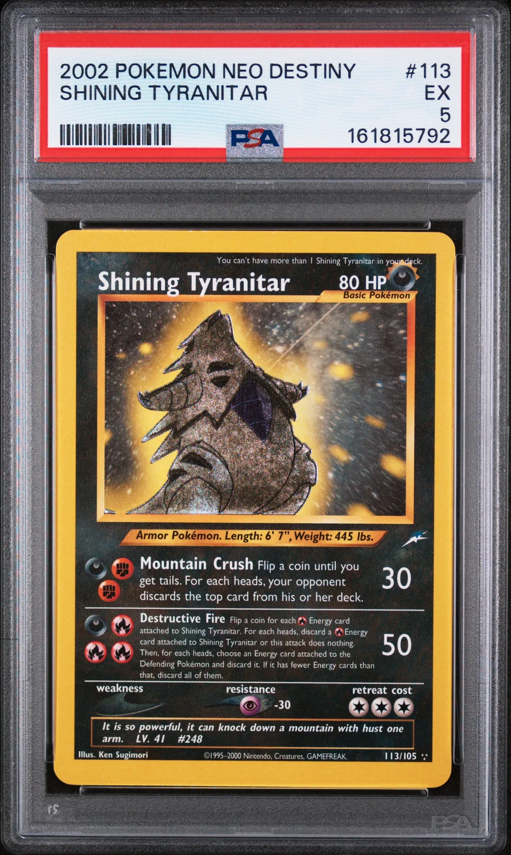 Shining Tyranitar card artwork