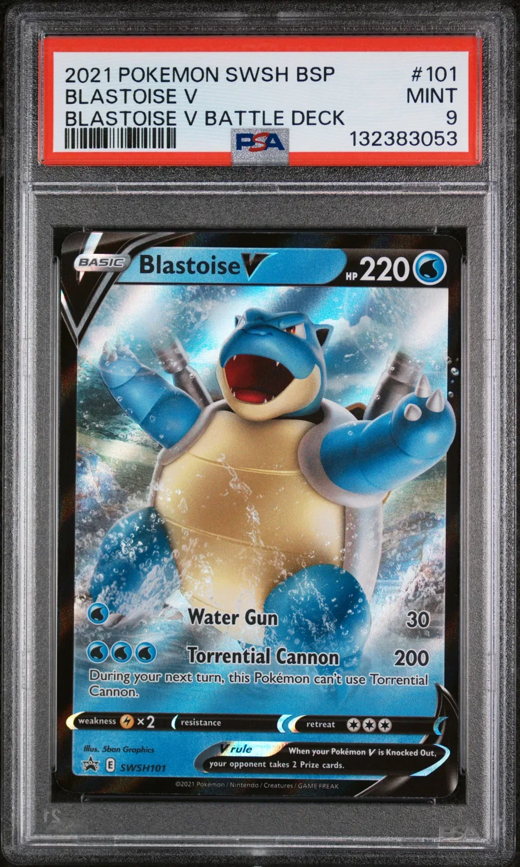 Blastoise V card artwork