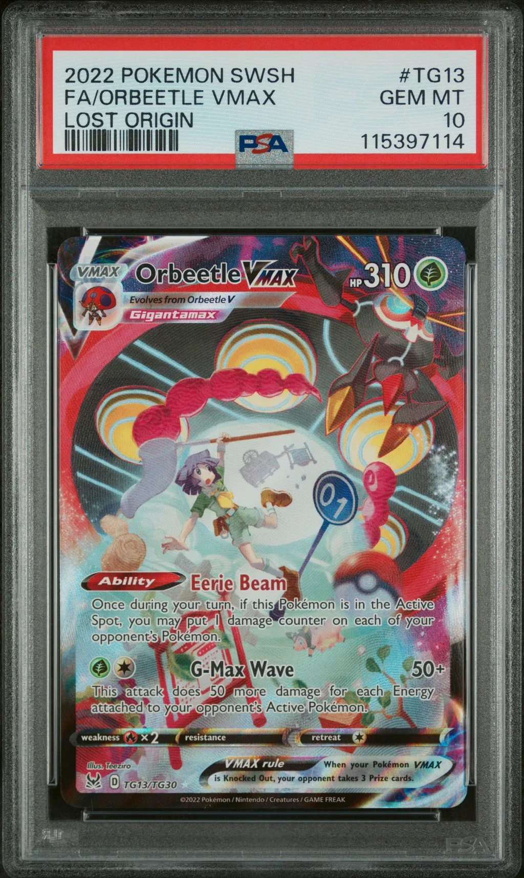 Full Art/Orbeetle Vmax card artwork