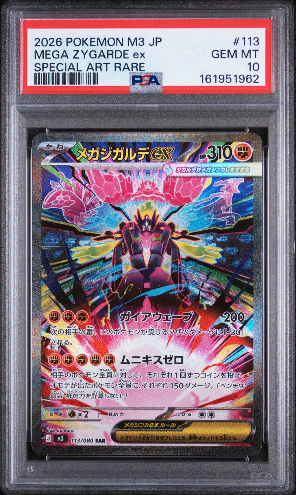Mega Zygarde EX card artwork