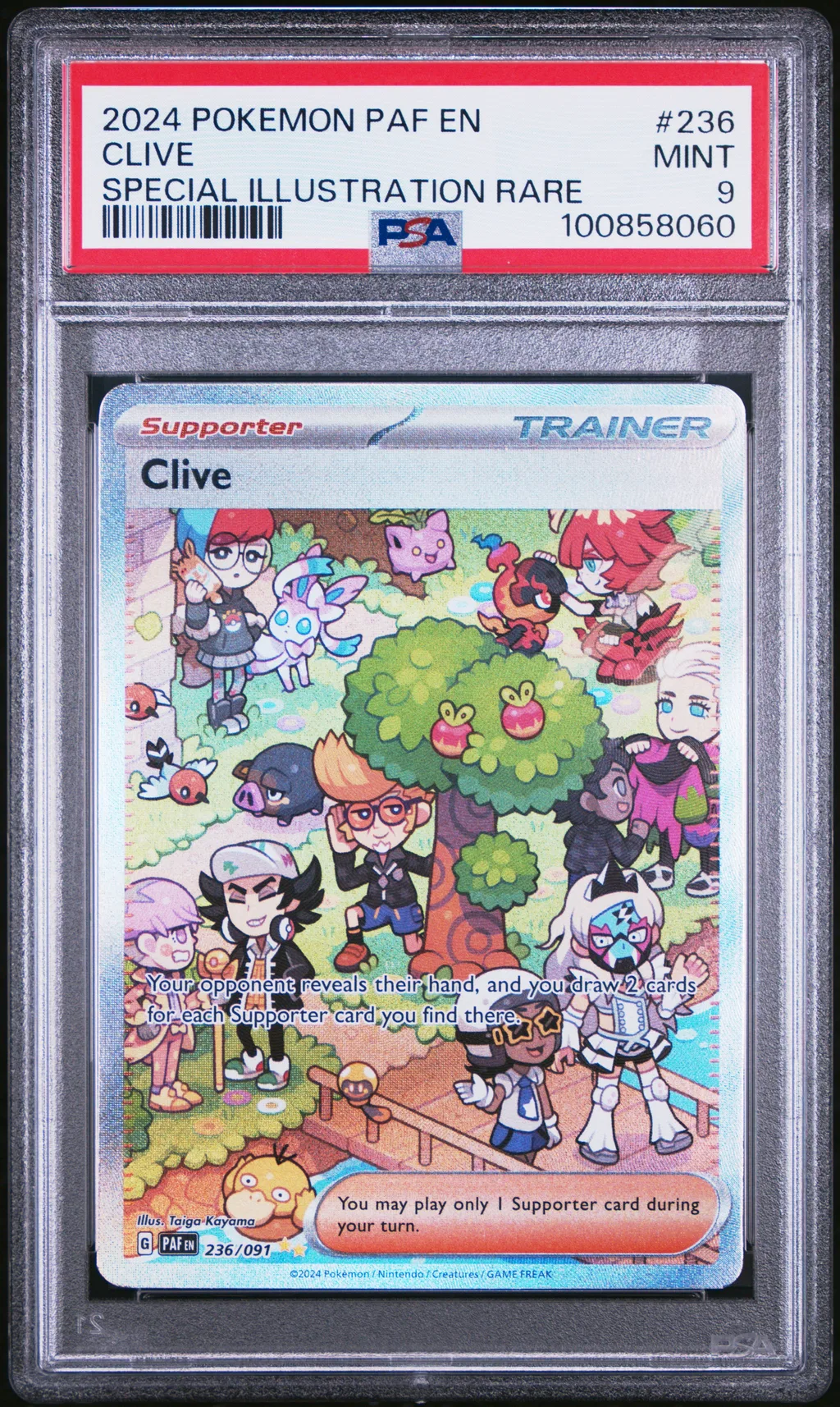 2024 #236 Clive PSA 9 Paf En-Paldean Fates