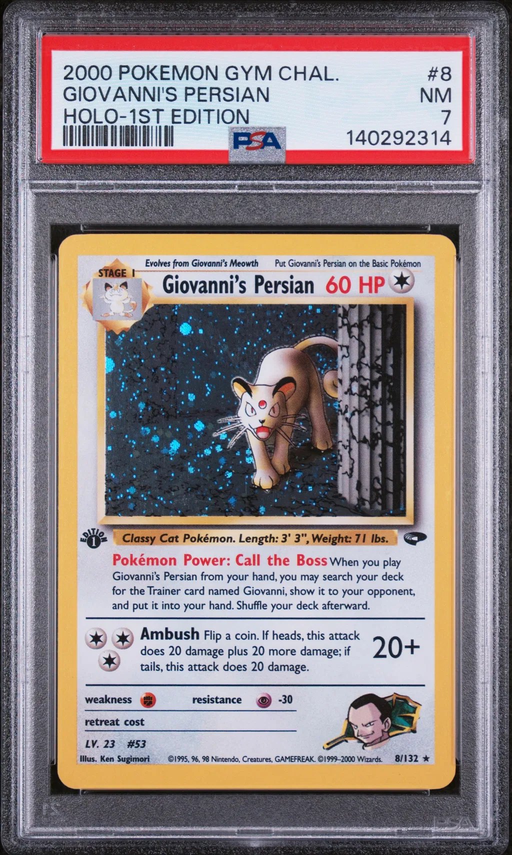 Giovanni's Persian card artwork