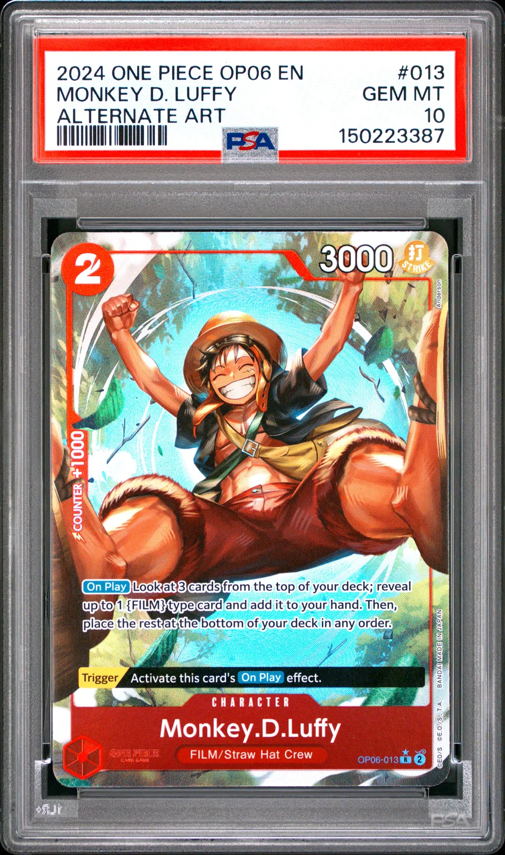 Monkey D. Luffy card artwork