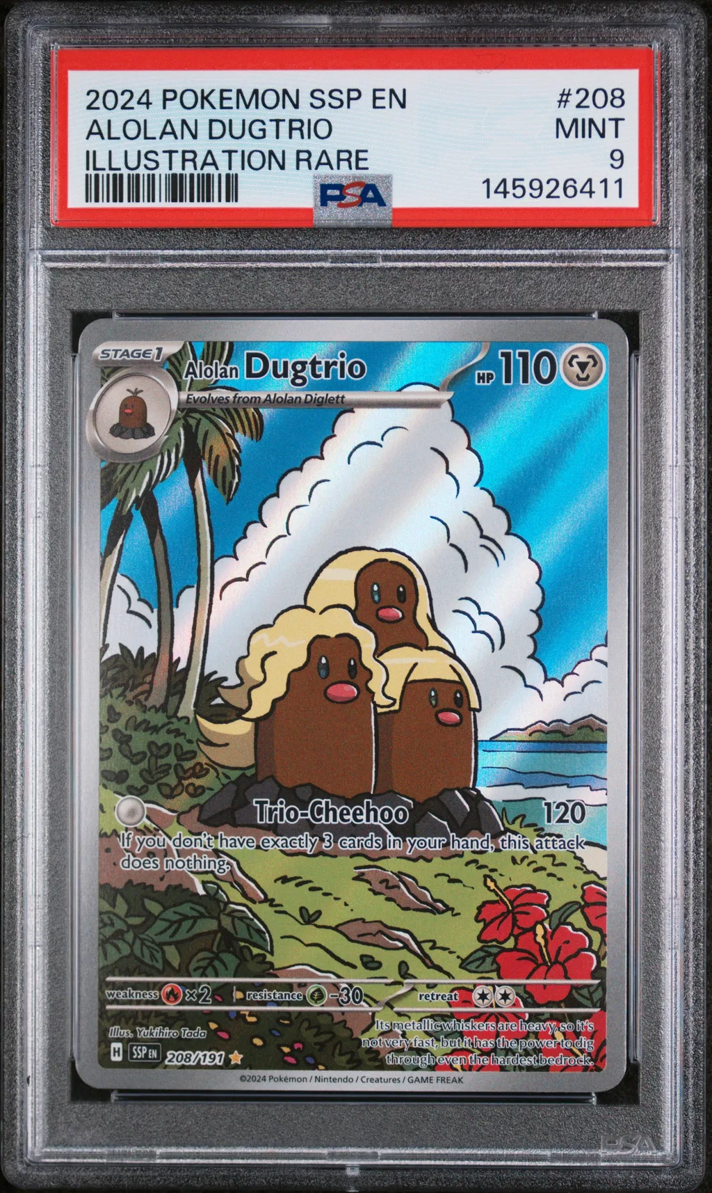 Alolan Dugtrio card artwork