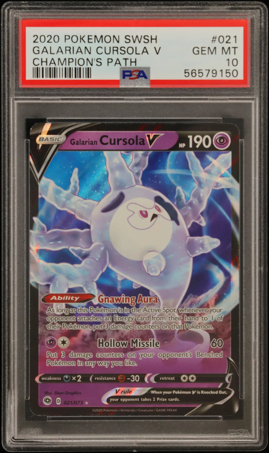 Galarian Cursola V card artwork