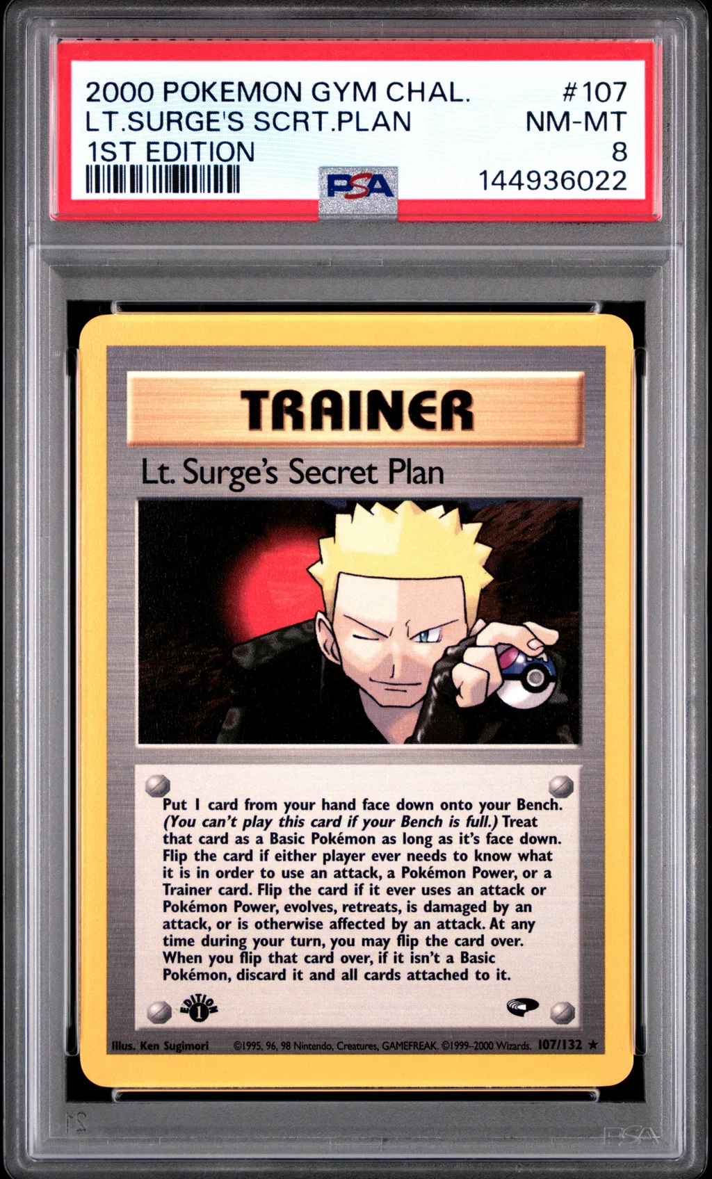 LT. Surge's Secret Plan card artwork