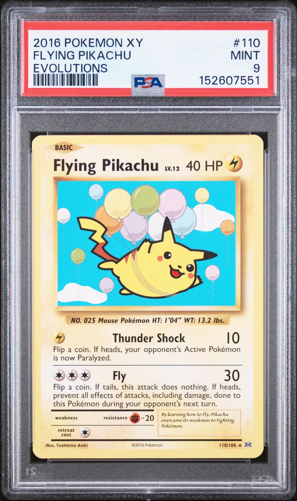 Flying Pikachu card artwork